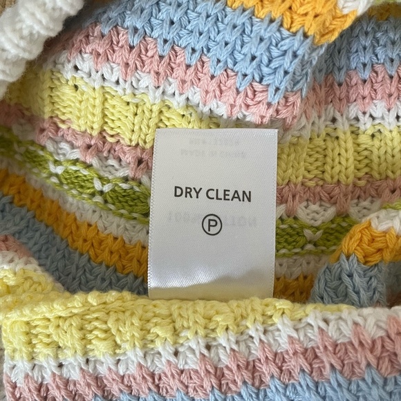 LOVERS AND FRIENDS | Shelly Knit Crochet Short in Light Yellow Multi | Size M - Picture 8 of 8